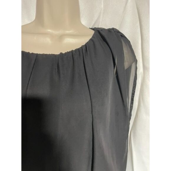 Bailey Blue dress with lace vegan leather skirt  size M - Picture 3 of 7